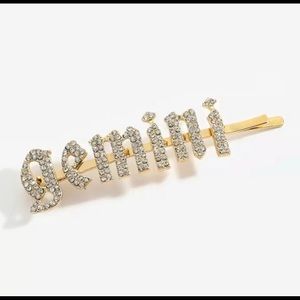 Gemini Zodiac Rhinestone Hair Pin